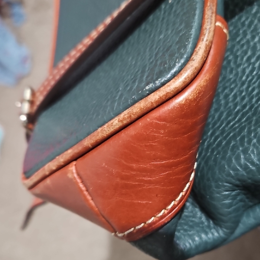 Dooney & Bourke Teal and Brown Crossbody Bag - Picture 11 of 15